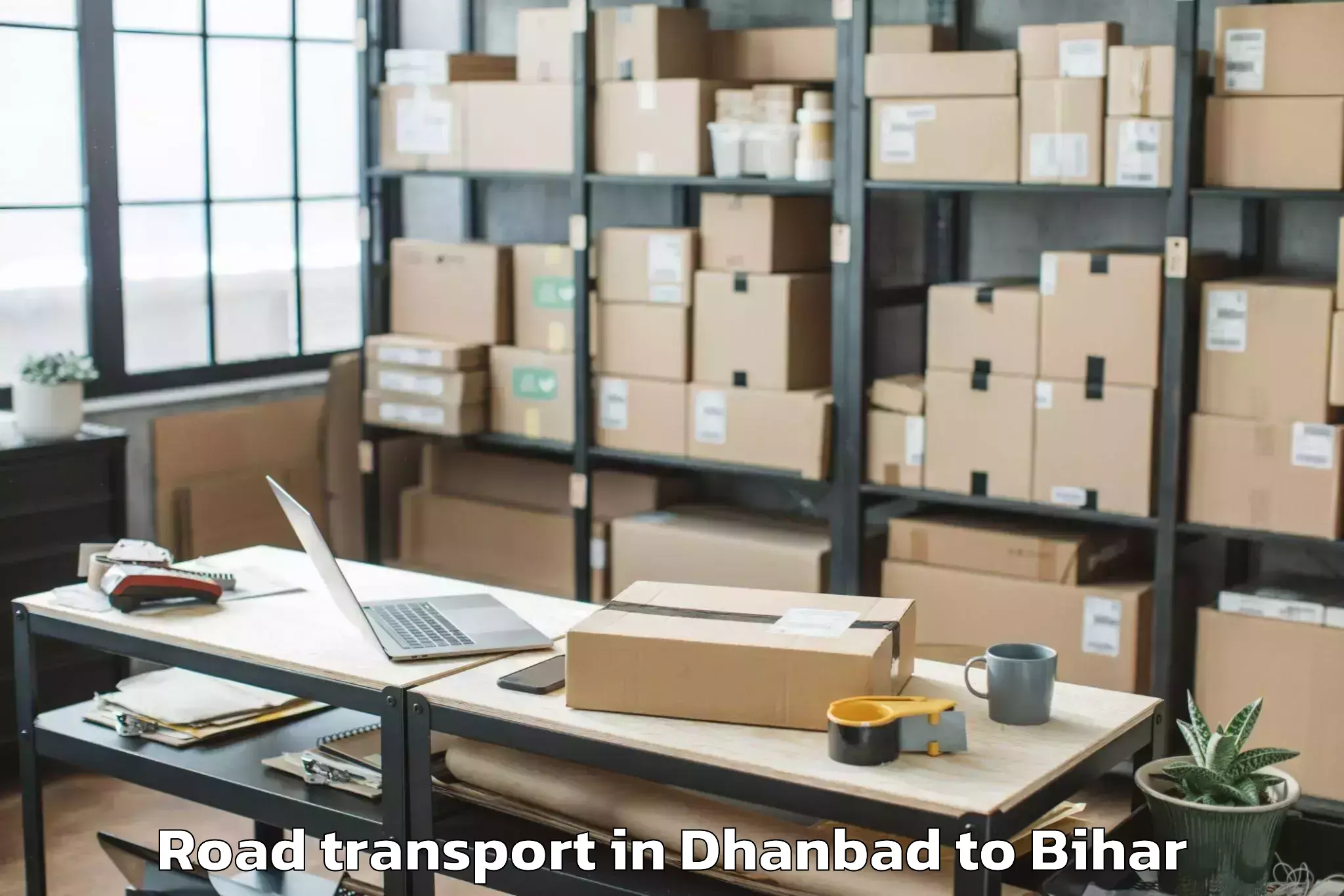 Easy Dhanbad to Bela Road Transport Booking